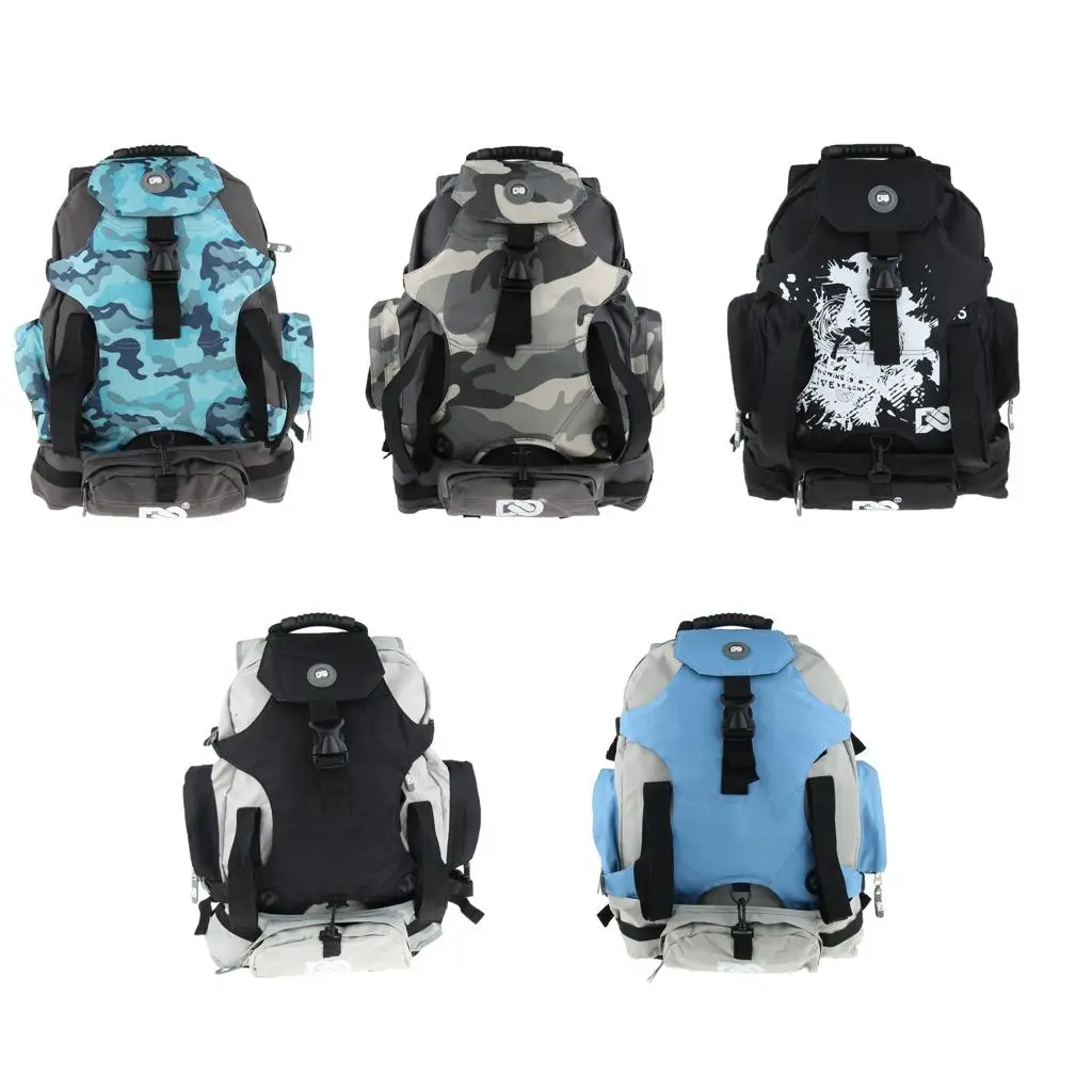 Mochila de rolo inline, sapatos de patinação no gelo botas bolsa de armazenamento bolsa de transporte com alça de ombro ajustável