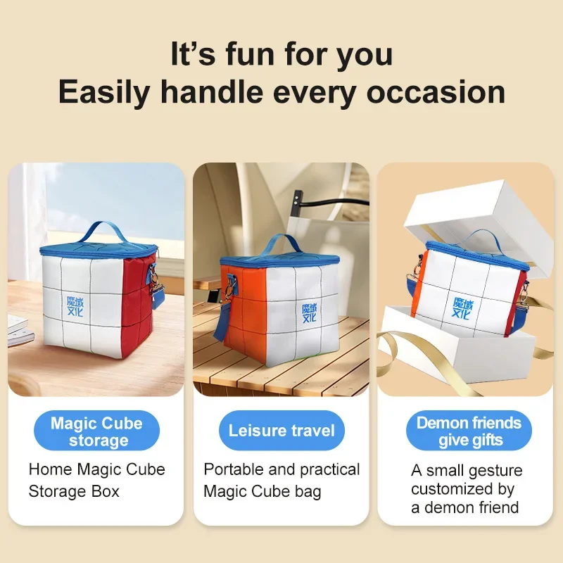 [CubeFun]MoYu Multi Functional Magic Cube Pack Organizer Bag Competition Receive Travel Leisure Handbag Children For Gifts