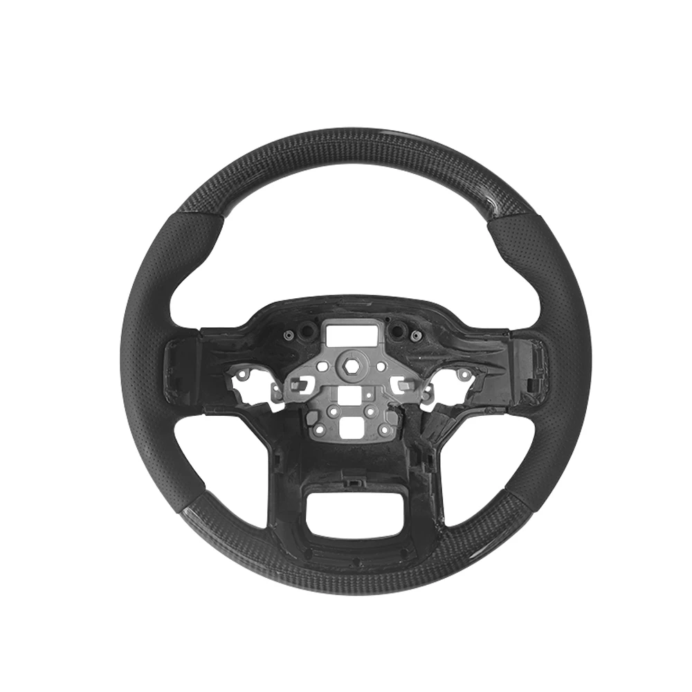 Car Accessories Real Carbon Fiber Steering Wheel For Ford Raptor F-150 F150 2022up