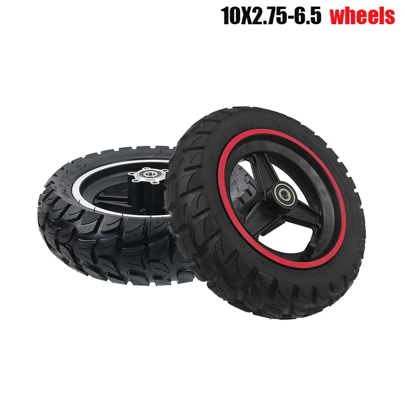 Pneus de 10 pouces pour roues de scooter électrique 10x2. Pneus tubeless haute performance 75-6.5, pneus sous vide tout-terrain, pièces de pneus tubeless
