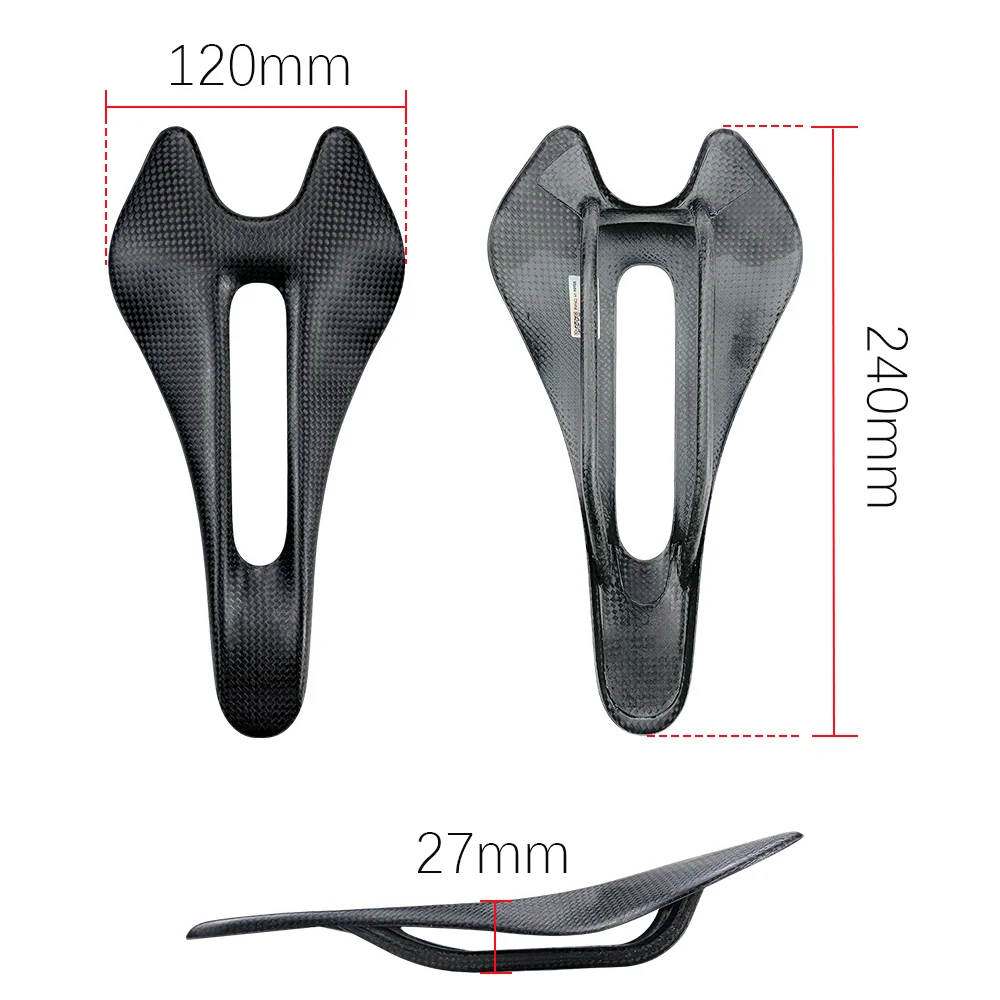 Leichter Carbonfaser-Rennradsattel Mountainbike Faltbarer Sattel MTB Fahrradsitz Universal 51/50G – Detail 2