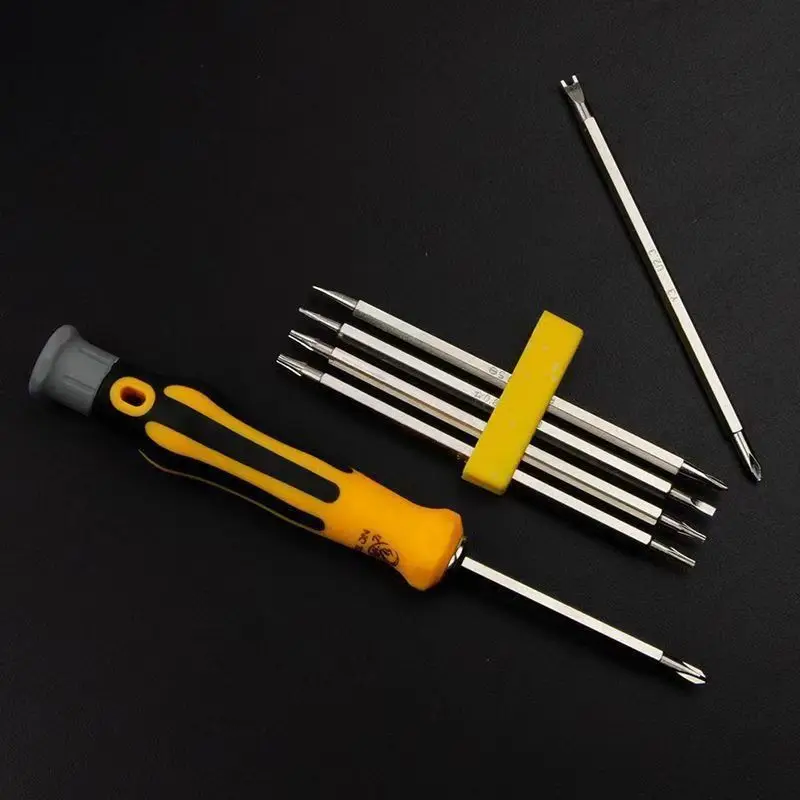 Multifunctional Triangle Y-Shaped U-Shaped Plum Blossom Strong Magnetic Screwdriver Set High Hardness Household Tool Combination