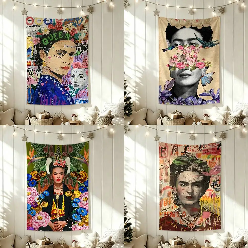 

F-Frida K-Kahlo Art Funny Flags for Bedrooms Home Decor Items Outdoor Decors Garage Decoration Flaga