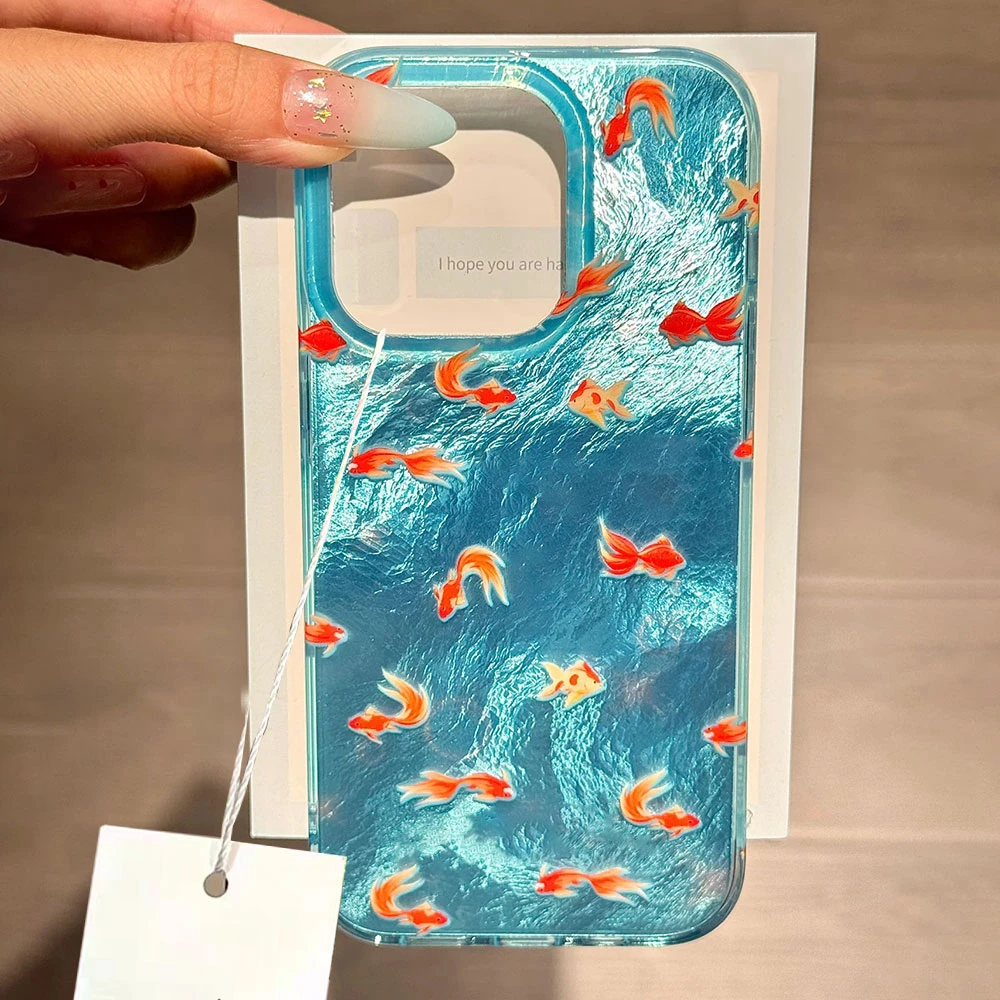 

Gradient Vortex Pattern Phone Case For iPhone 17 16 15 14 13 12 Pro Max 7 8 Plus 11 16e X XS XR SE Shockproof Fish Funda Cover