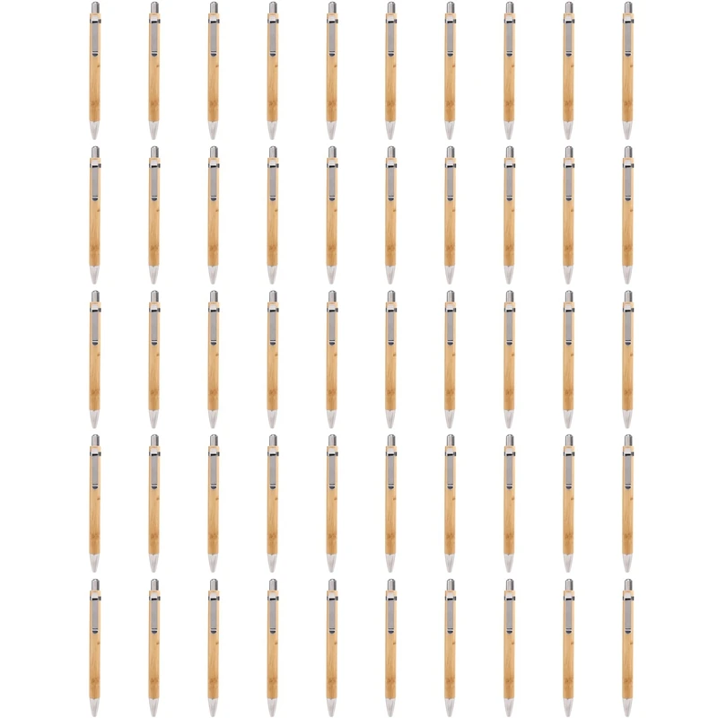 50 יח'\חבילה עט כדורי במבוק עם Ink-AC37 כחול