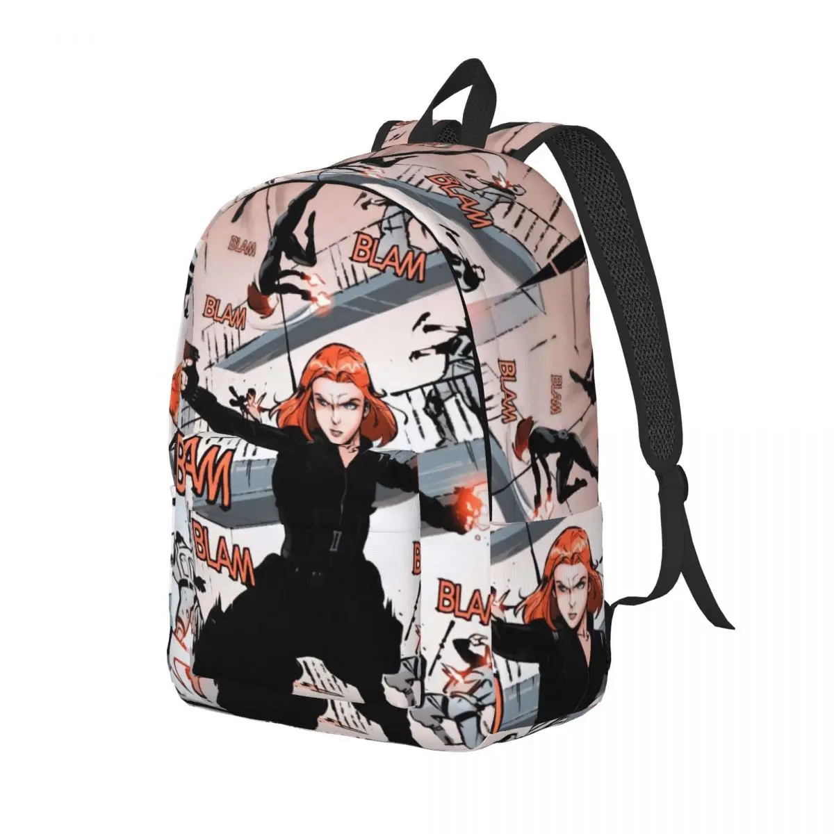 Custom Black Widow Wallpaper Laptop Backpack Women Men Basic Bookbag for College School Student Bag