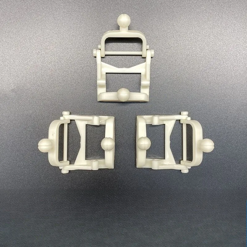 100Pcs Round Head Plastic Disposable Bite Frame, Gypsum Parting Base Matching Plastic Bite Frame Round Head Model s