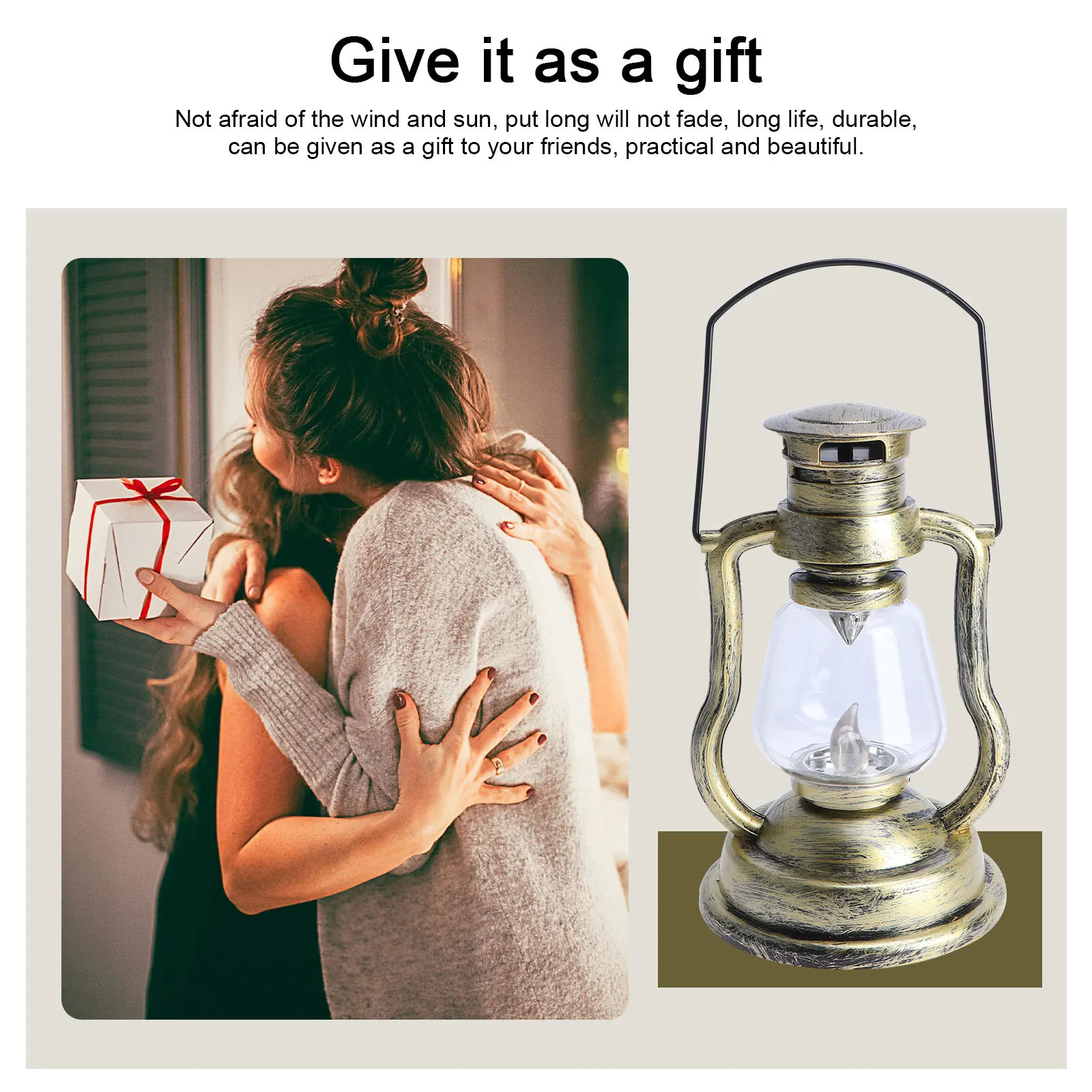 

1pc Retro Lamp Decorative Home Night Light No Vintage Handheld Lantern For Bar Garden Store Portable Lighting