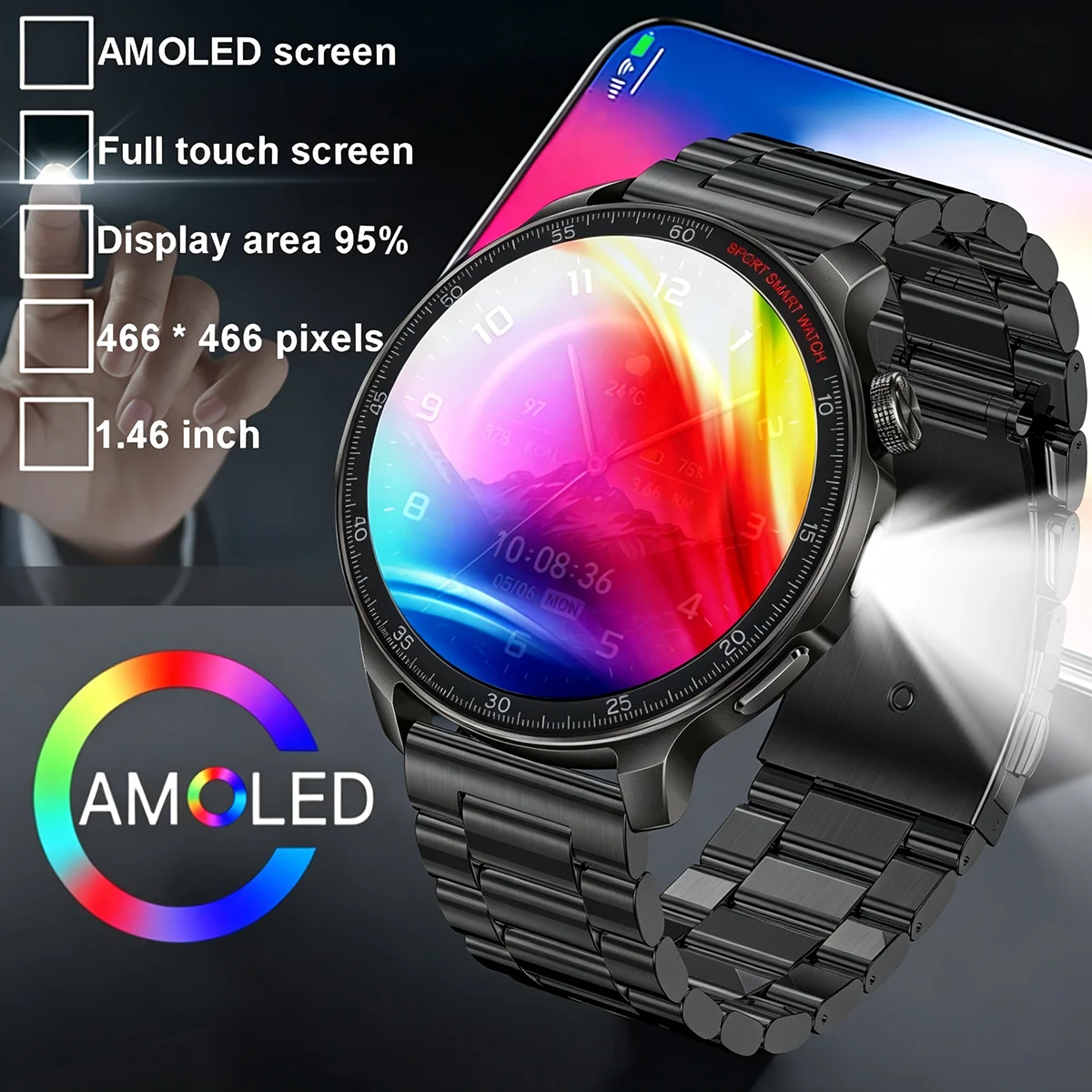 Новые умные часы 2026 года для – обзор и цена Smartwatch Military Watches For Men