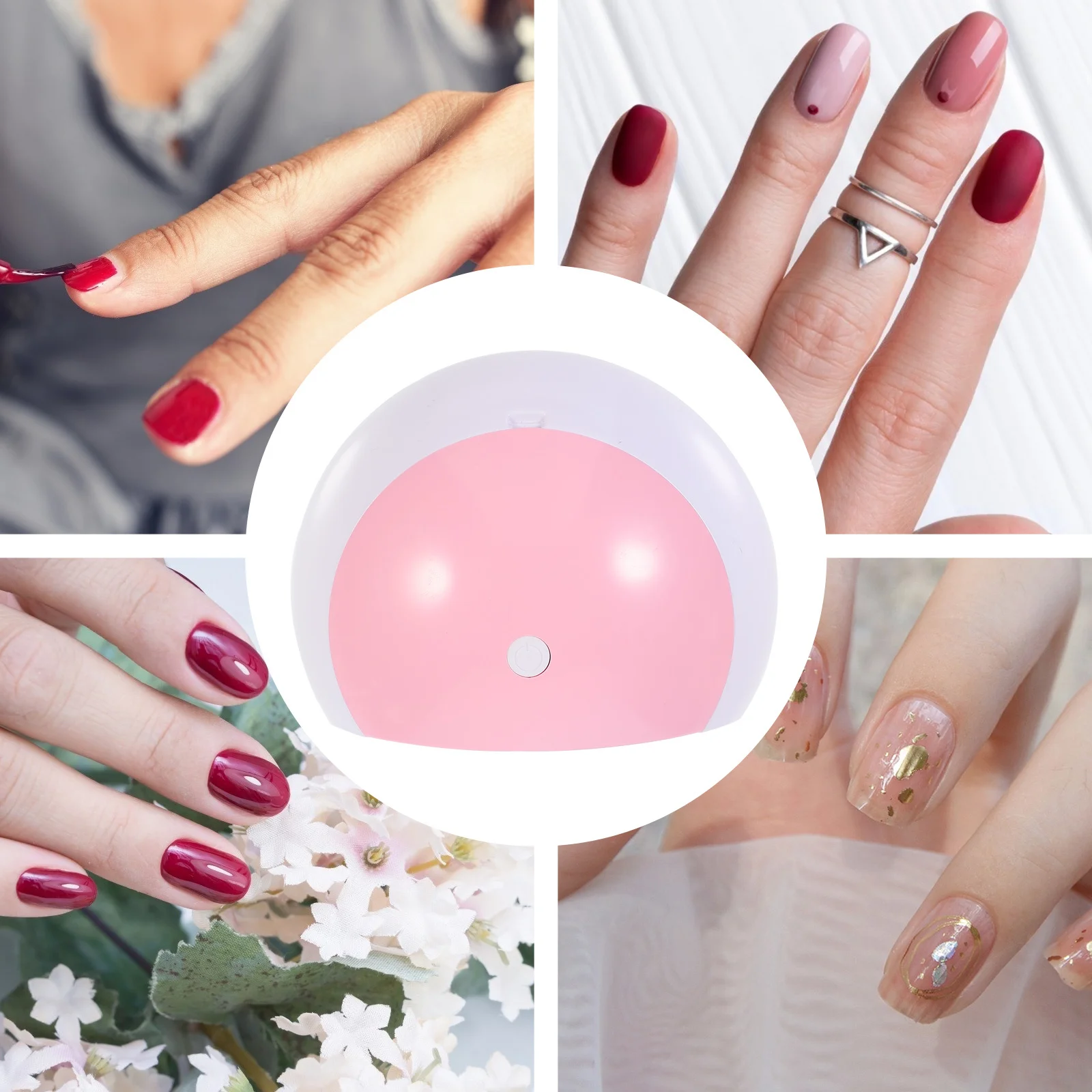 48w lâmpada da arte do prego portátil durável multi-funcional luz de manicure fácil de usar em qualquer lugar lâmpada da arte do prego luz de manicure