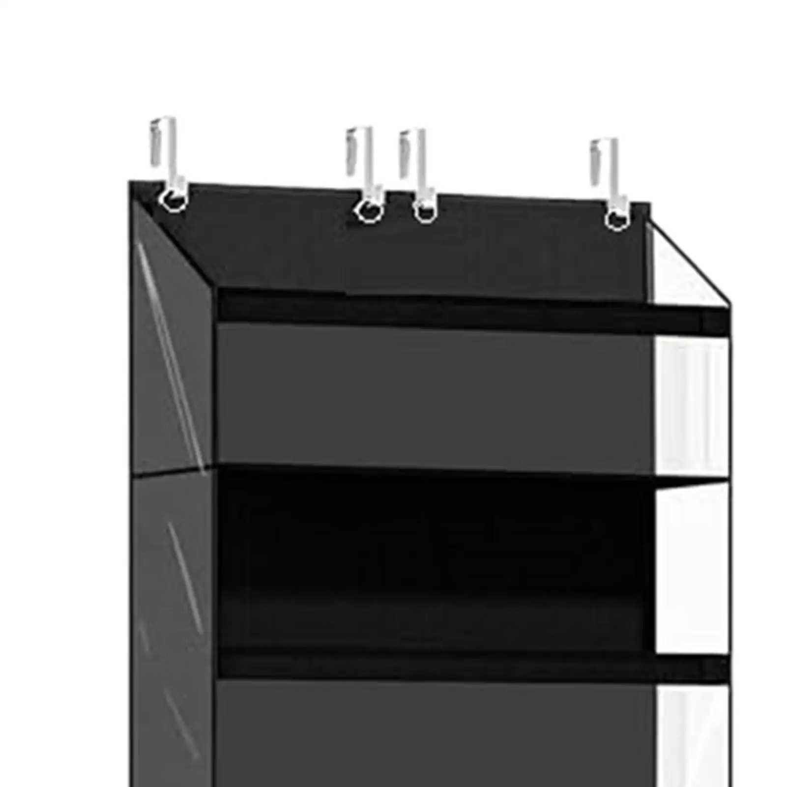 

Over Door Organizer Large Capacity 4-Tier Shelves Behind Door Hangable Shelves For Bathroom Dorm Nursery Apartment Closet House