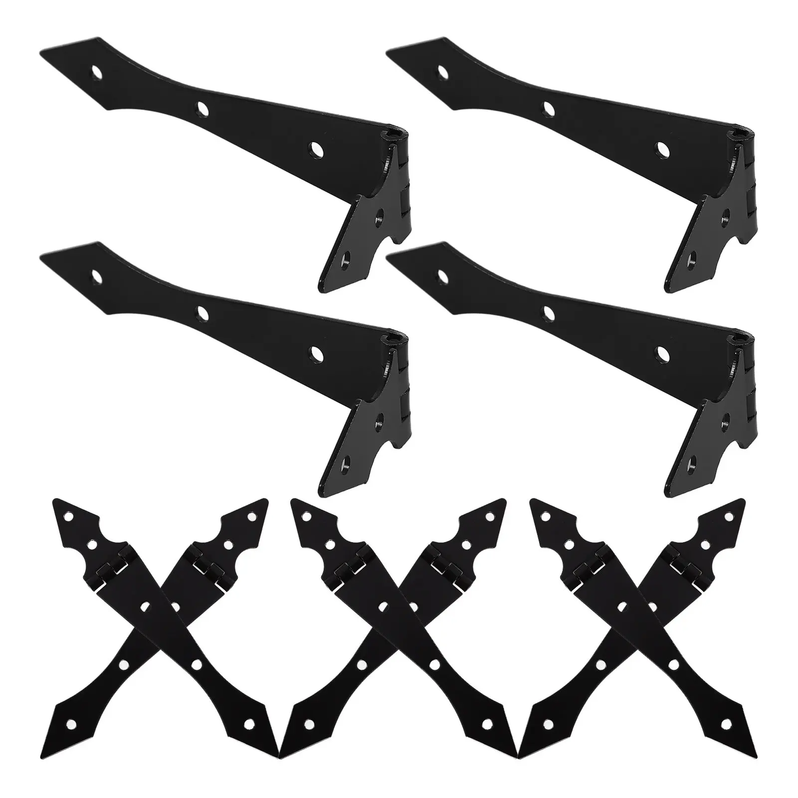 

10 шт. усиленных железных петель для садовых ворот, прочные сменные петли для ремонта ворот и заборов, садовые принадлежности