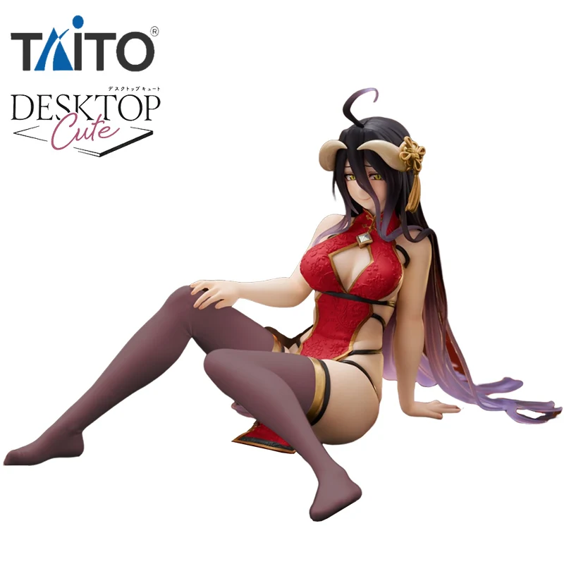 

TAiTO OVERLORD Desktop Cute Albedo ~Cheongsam Ver.~Renewal PVC Anime Action Figures Model Collection Toy