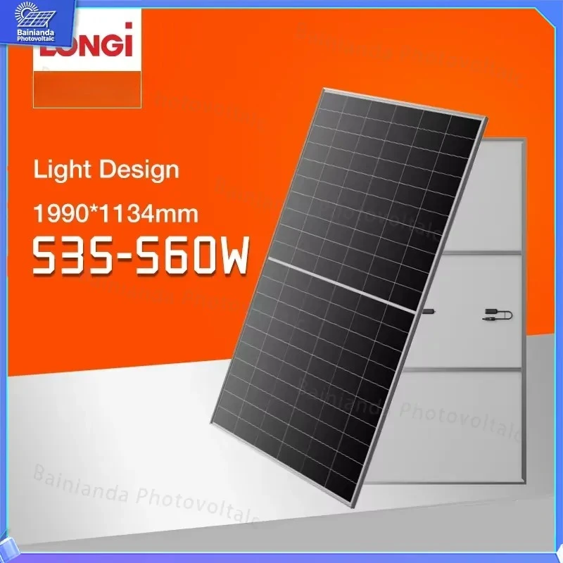 

For LONGi Lightweight PV Module Hi-MO X10 Guardian LR7-60HVHL 560W 550W 545W Solar Panel for Low Load Scenarios