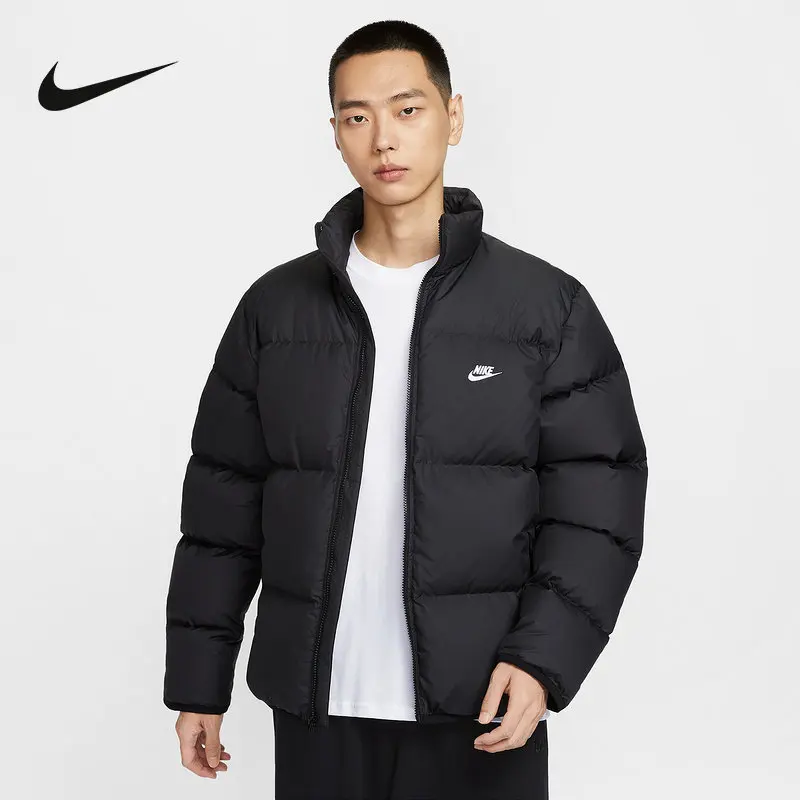 Nike Nike Down Jacket Men's 26 Winter New Thickened Warm Bread Jacket Stand-up Jacket IB2976-010