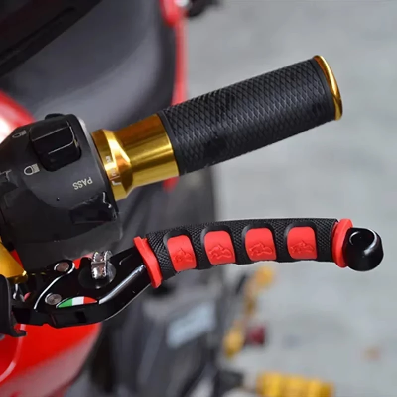 1 Pair Motorcycle Brake Handle Protection Cover Mountain Road Bike Brake Lever Protection Anti Slip Gel Sleeve Moto Accessories