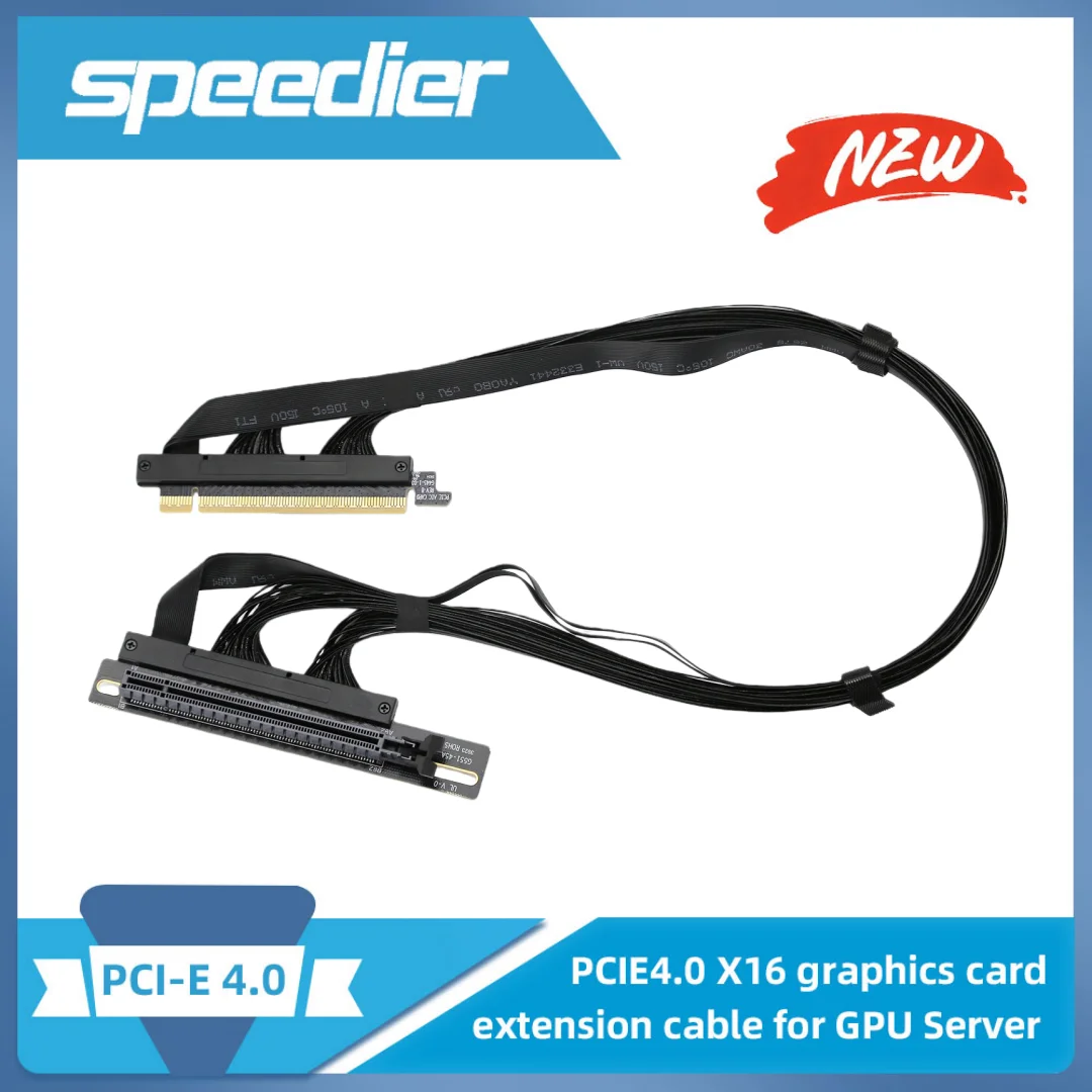 

Кабель-удлинитель PCIe 4.0 для графических карт GPU AI-серверов, для подключения вычислительных карт, совместим с турбо-картами, узкая версия