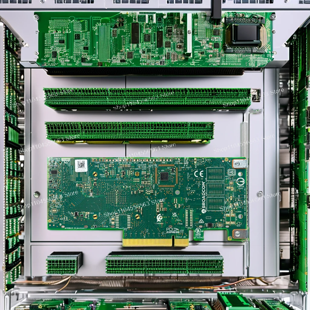 LSI 9500-8i 9500-16i 05-50134-01 PCIe 4.0 x8 SAS3808 8 منافذ داخلية 12 جيجابايت/ثانية SAS، 6 جيجابايت/ثانية SATA، NVMe ثلاثي الوضع HBA #3