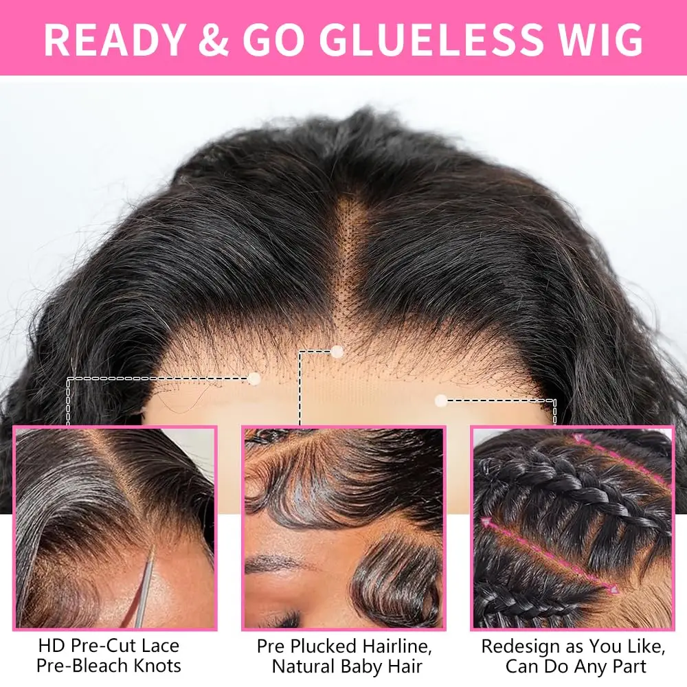 42 بوصة الجسم موجة الدانتيل الجبهة الباروكات شعر الإنسان واسعة الدانتيل 250% الكثافة خصلات الشعر المستعار الإنسان 13x4 شعر الإنسان الدانتيل الجبهة الباروكات قبل قطعها #5