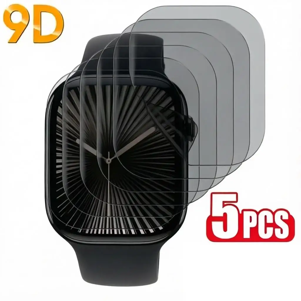 5Pcs Privacy Hydrogel Film For Apple Watch Series 4 5 6 SE 7