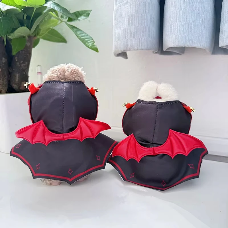 

Kawaii одежда для куклы Lapupu, комплект одежды 17 см, аксессуары для кукол, топ с шарфом в форме сердца, шляпа (без куклы), Рождественский декор на Хэллоуин