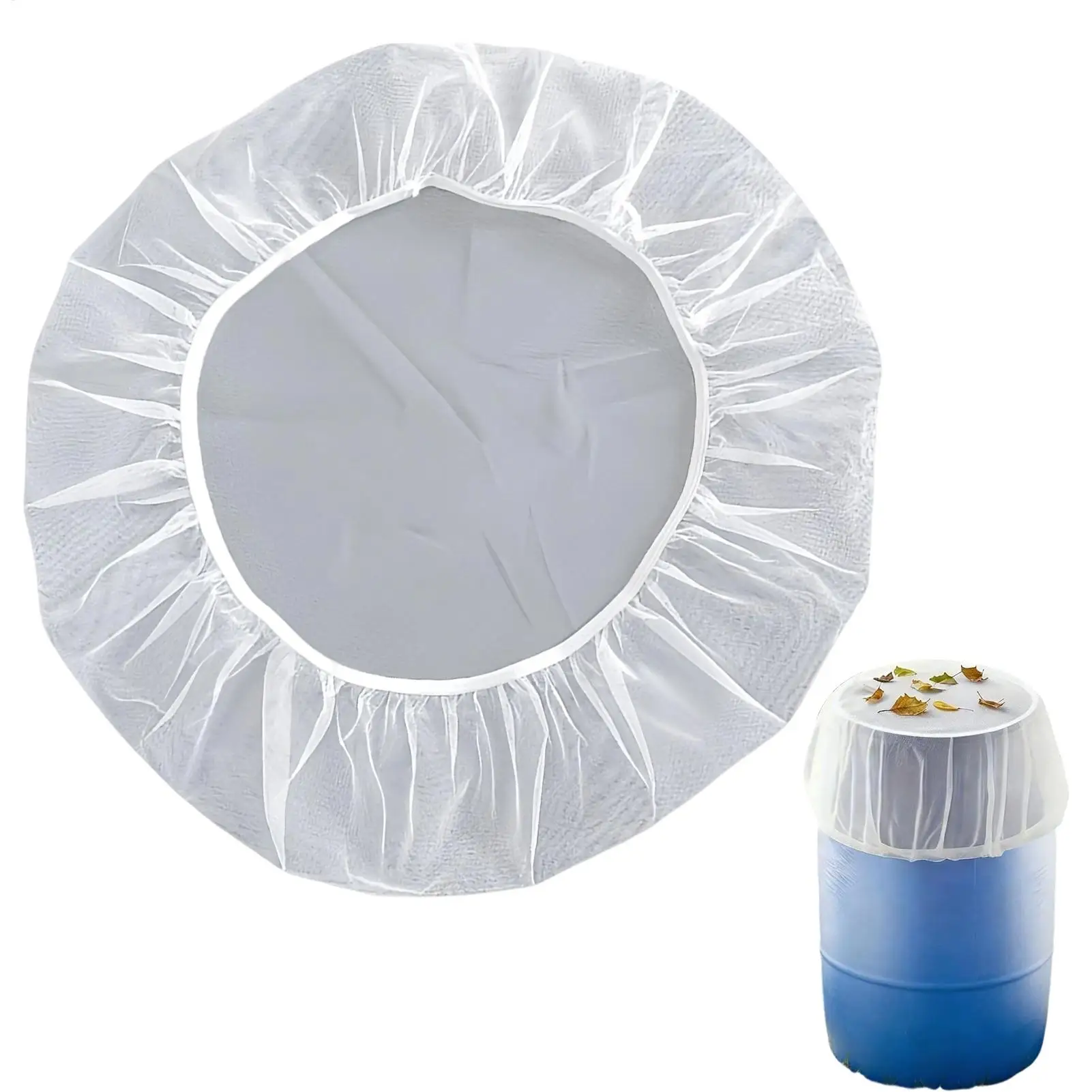 Rain Barrel Screen Heavy Duty Fly-Proof Net Outdoor Filter Screen for Water Bucket for Garden Patio Porch Deck Balcony Poolside