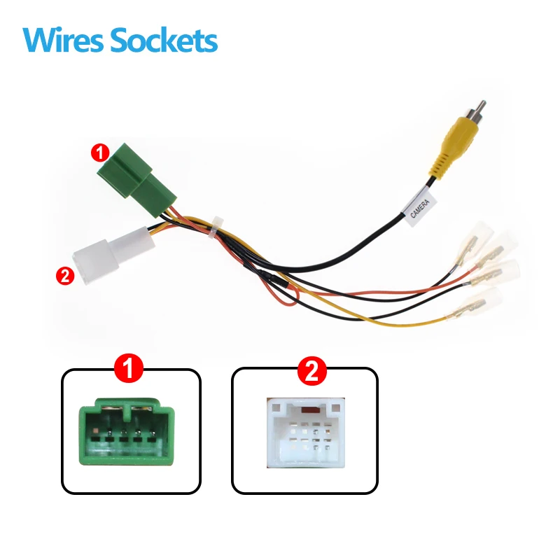 Car Auto Reverse Camera Video Output Video Adapter Wiring Cable for Isuzu D-MAX