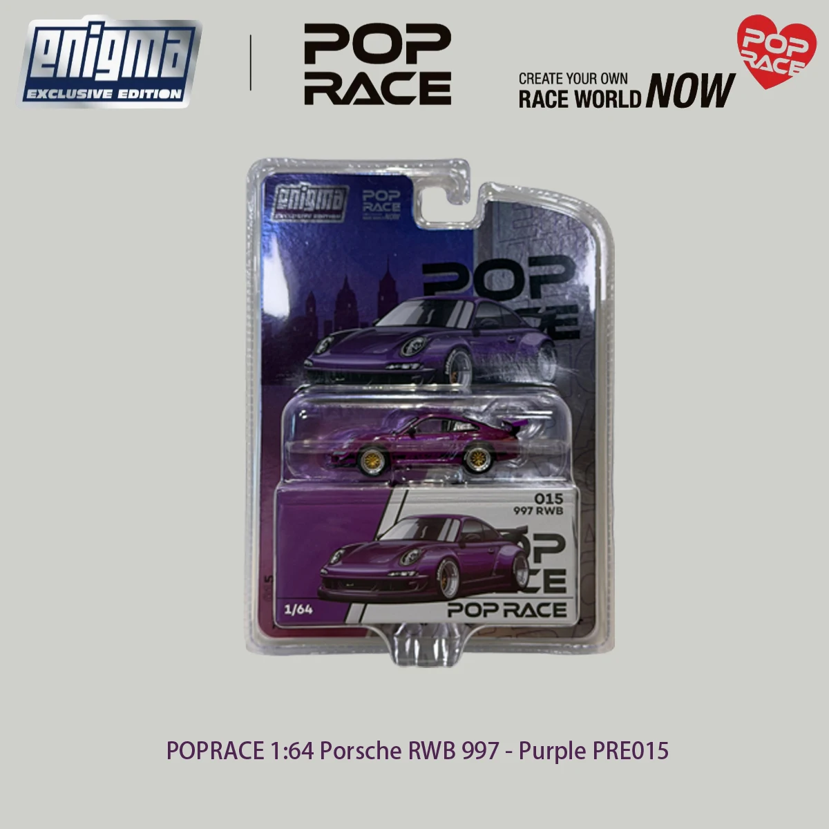 POP RACE 1:64 Blister Pack Set JDM R32 R33 Yaris EG6 RX-8 RWB997 Diecast Model Car Collection PRE009 PRE012 PRE015 PRE018 PRE019 view 3