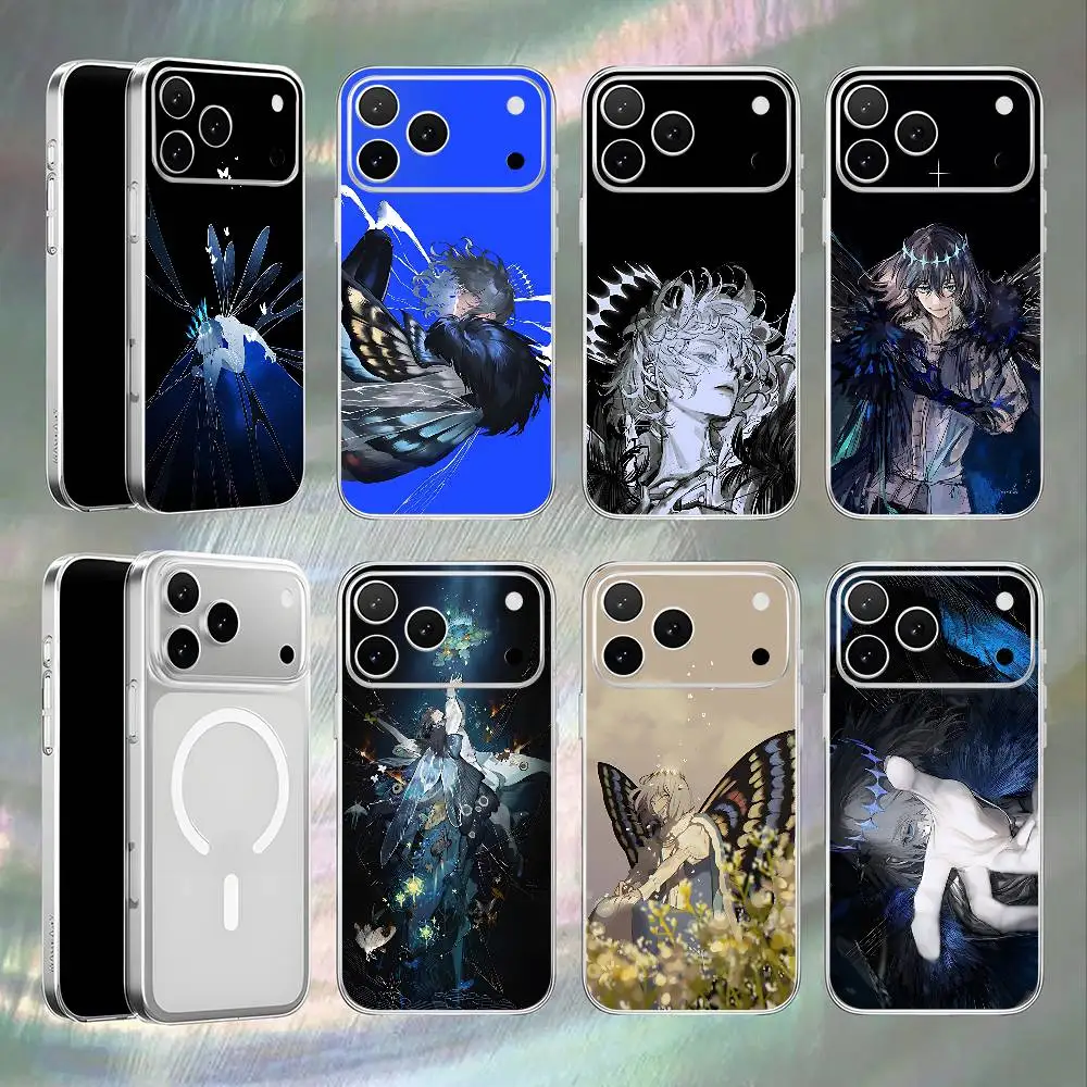 O-Oberon For iPhone 17,16,15,14,13,12,11,Pro,Max,Plus Magnetic Wireless Charging Transparent White Phone Case
