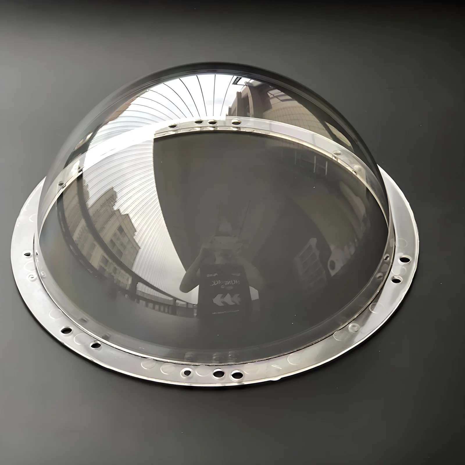 9.8 Inch Polycarbonate Glass Clear Dome Cover Pre-drilled Hole Security CCTV Camera Housing Pet Dog Fence Window Skylight Window