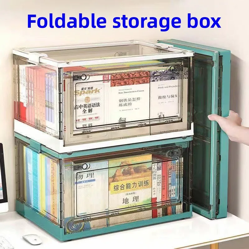 27L Large Capacity Foldable Camping Storage Box Multifunctional Car Trunk Organizer with 5-Sides Transparent Design for Easy Acc
