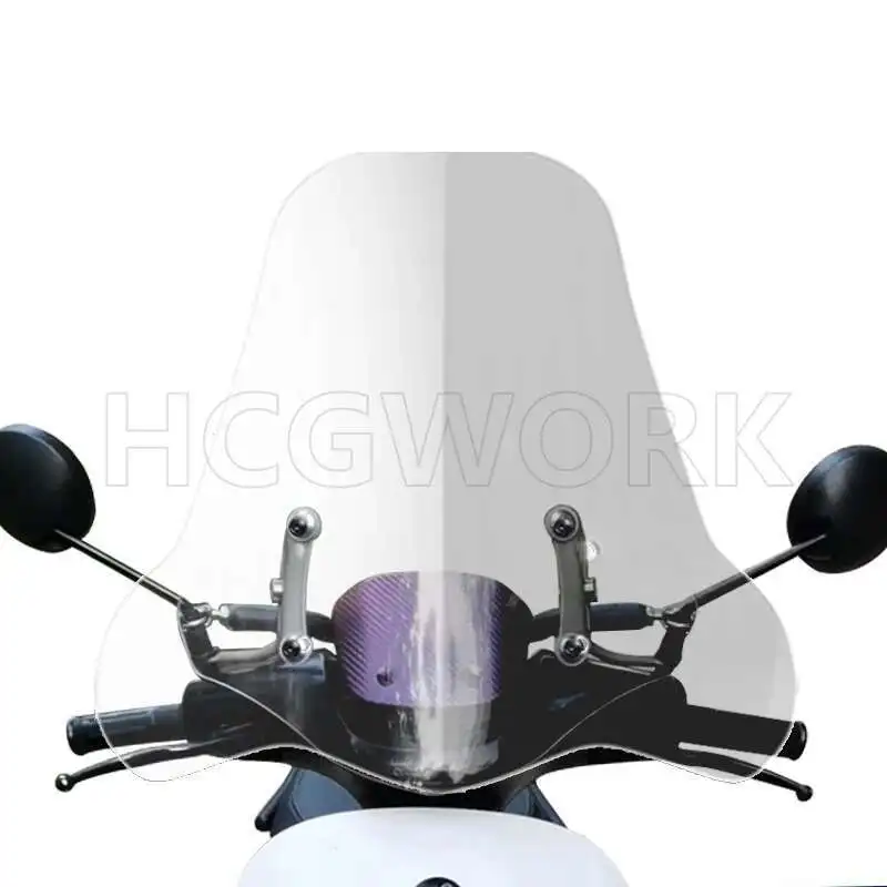 

Electric Scooter Accessories Windshield Hd Transparent Heighten Widen Handguard Type for Ninebot E100 E200