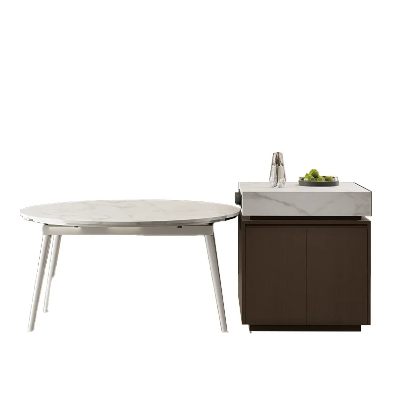 

Rock slab island dining table integrated household can be separated multi-functional restaurant Nakajima counter