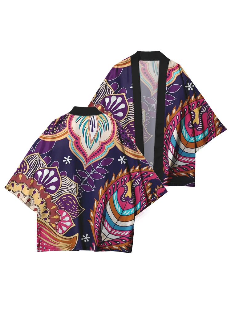 Kimono japonais de style ethnique Harajuku Yukata pour femmes Yukata pour hommes Vêtements de samouraï japonais pour femmes