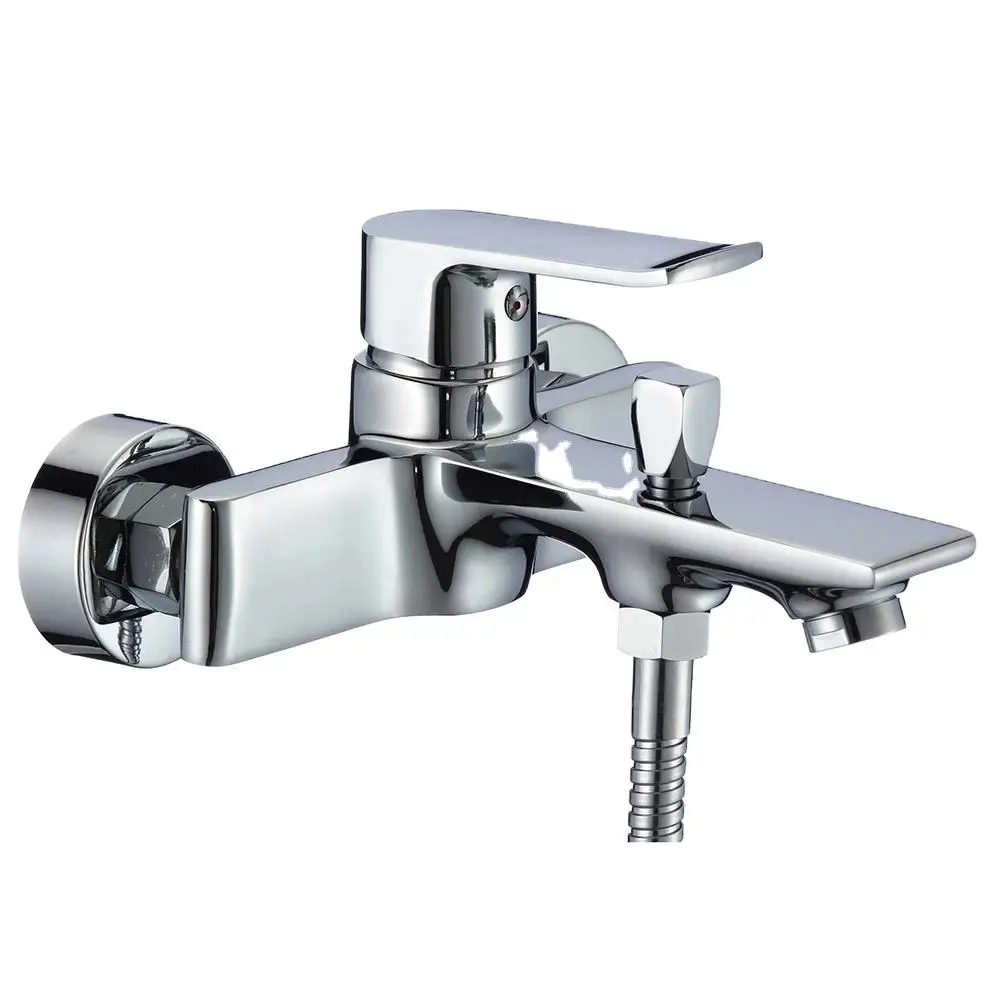 

Bathroom Faucet Single Handle Square Bath Mixer Brass Bath Tap Sanitary Ware Manufacturer Contemporary Thermostatic Faucets 12p