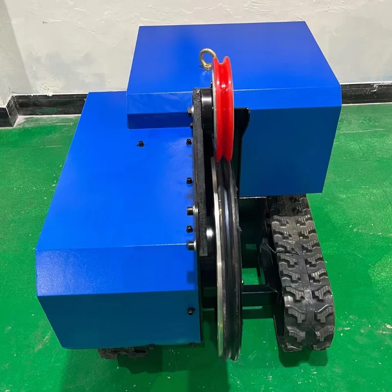 Crawler wire saw machine Electric tank type diamond wire saw Pipe pile cutting Remote control unlimited rope collection