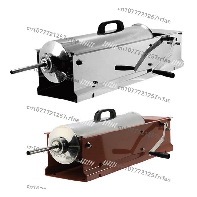 4L 6L 8L 10L Stainless Steel Horizontal Sausage Filling Machine Homemade Desktop Sausage Maker Durable Metal Tools
