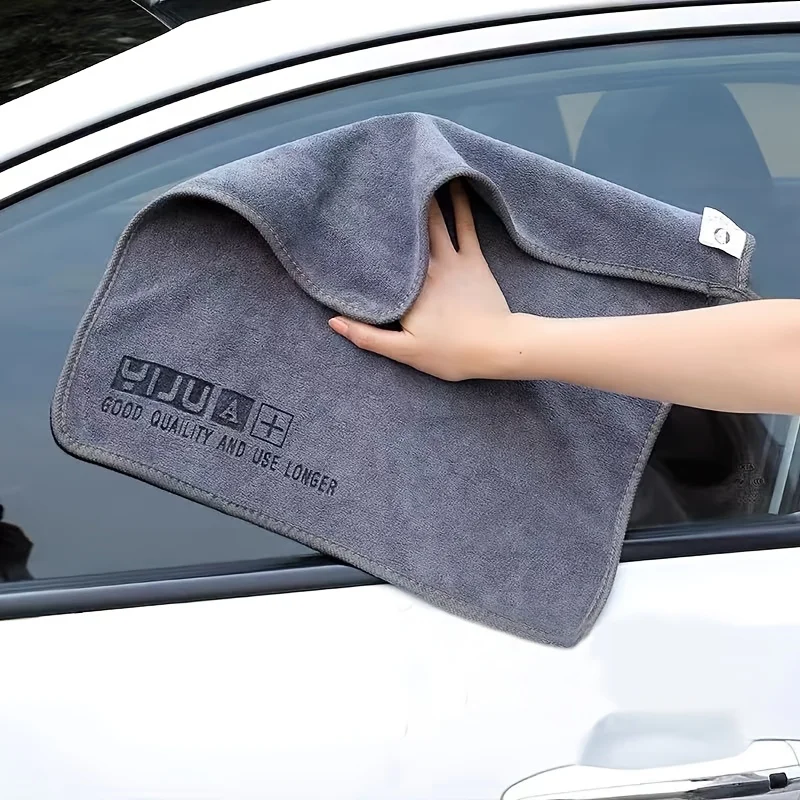 

2023 High-end Microfiber Car Cleaning Drying Cloth Hemming Auto Wash Towel Car Care Cloth Detailing Car Wash Towel accessory