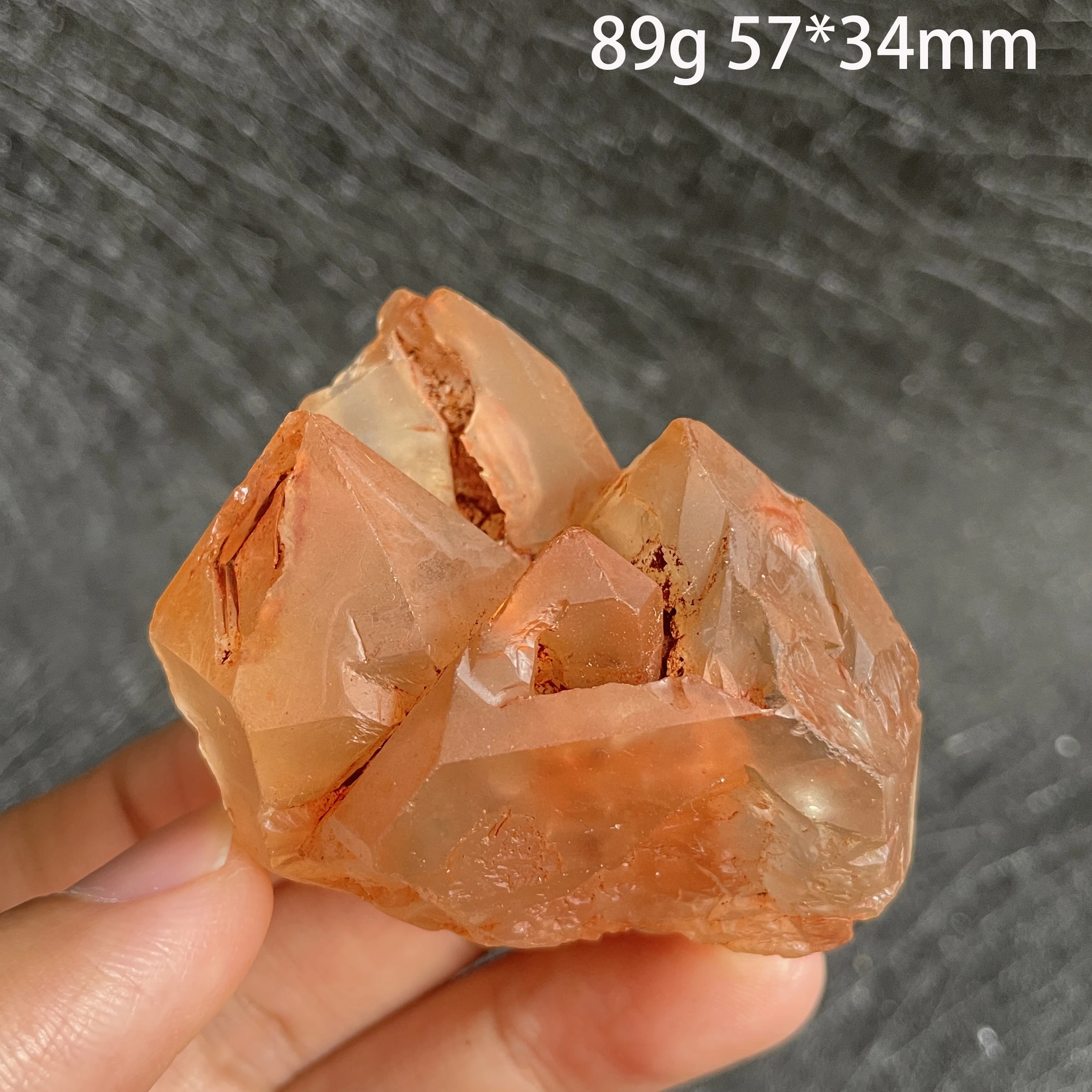 Natural Stone Red Mud Herkimer Diamond Skeletal Crystal Cluster Mineral Specimen Clear Quartz Raw Rock Decor Healing Madagascar