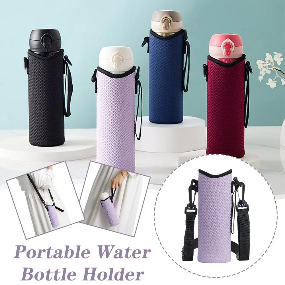 Étui pour bouteille d'eau portable avec porte-bouteille, pochette isolante, sac de sport, couvertures en poudre, sangle, cellule J3l's, extérieur, nouveau