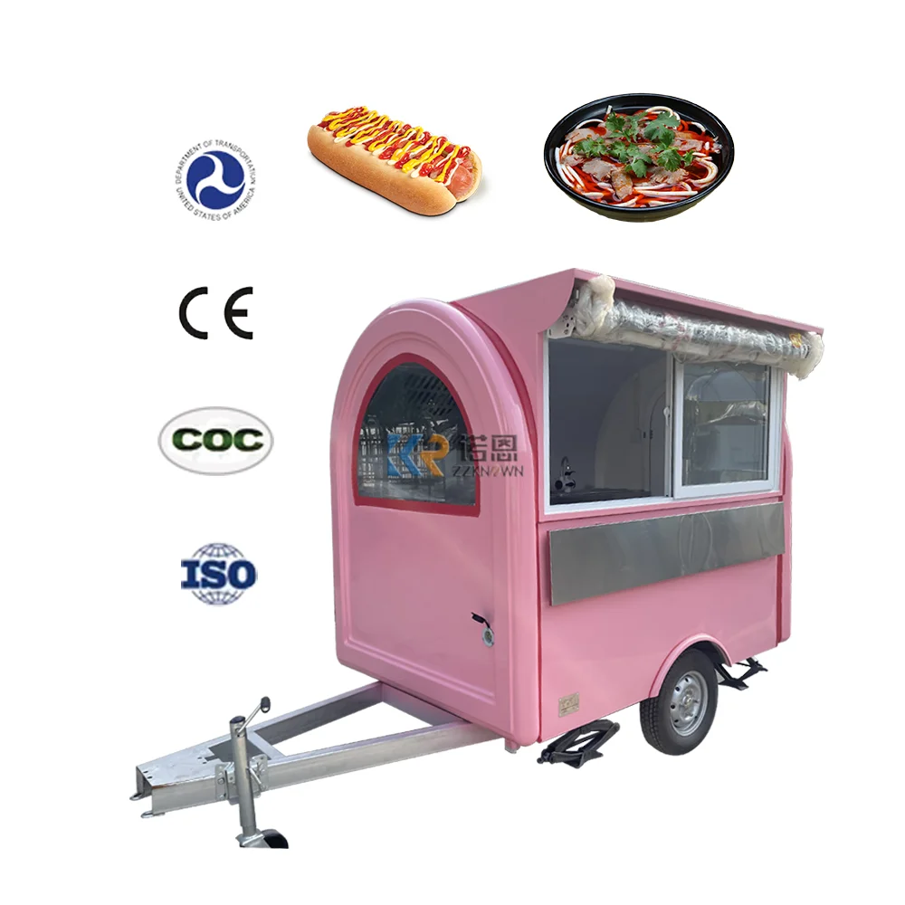 

Hotsale Food Trailer Truck Bread Pizza Ice Cream Food Trailer Cart Trolly Cart Cater Cart For Bread Hotdog Snack