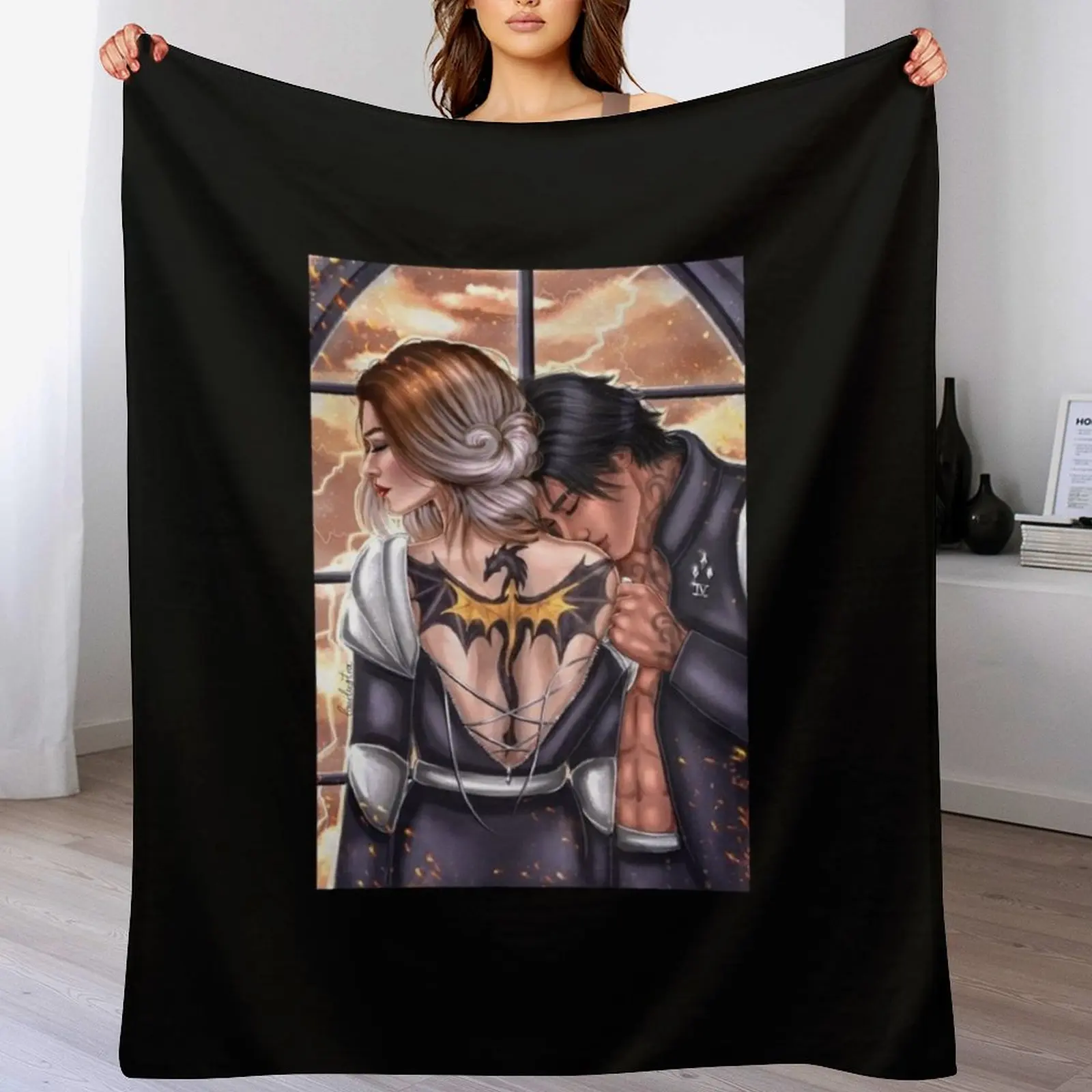 

xaden riorson painting Throw Blanket blankets and throws For Sofa Thin Thin Beach Blankets