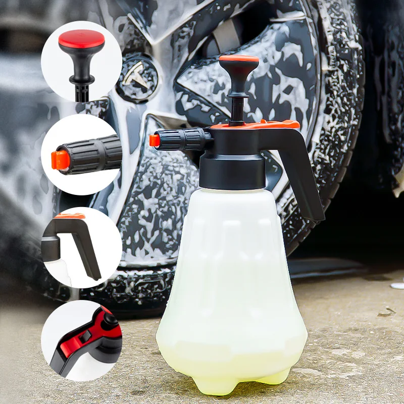 Car Home Hand Pump Foam Sprayer Snow Foam Gun Foam Nozzle Car Wash Spray Bottle Car Window Cleaning for Washing