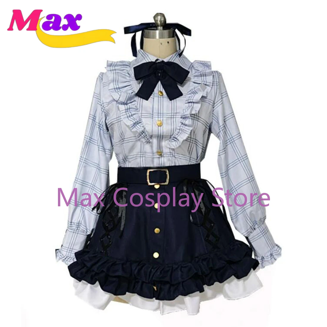 

Max Cos YouTuber Vtuber Hololive Mayuzumi Fuyuko Dress Uniform Outfit Customize Cosplay Costumes