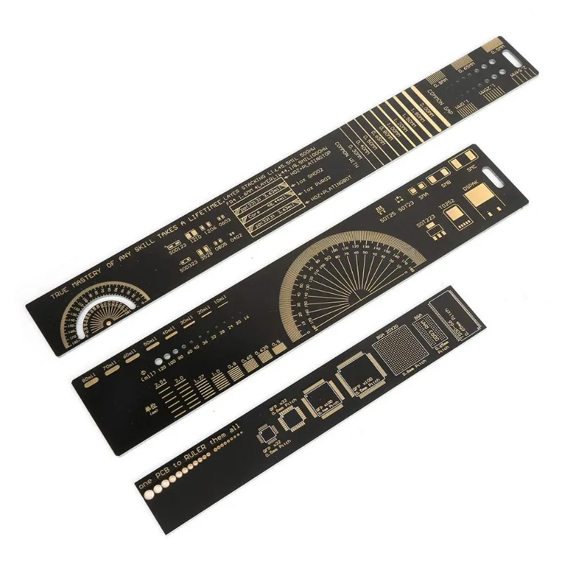 3PCS Printed Circuit Board Engineering Ruler, 15/20/25CM PCB Printed Circuit Board Ruler Multifunctional Ruler, Circboard Protot