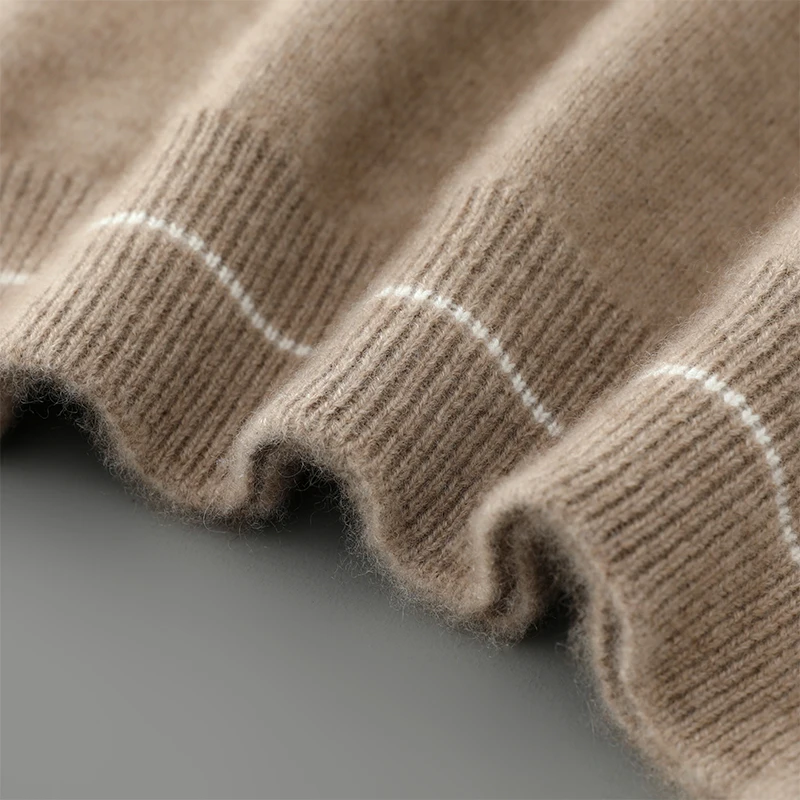 MVLYFLRT Herren-Kapuzenpullover aus 100 % Merinowolle, gestrickt, lässig, dick, warm, für Herbst und Winter, Sportbekleidung