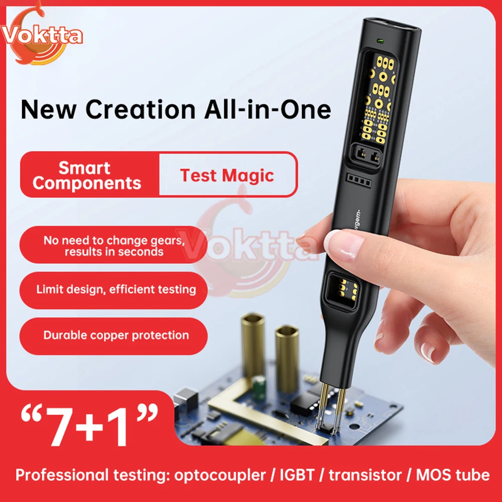 Multifunctional Optocoupler Tester Handheld Integrated Circuit Tester IC Transistor Meter Diode Triode Circuit Chips Detector