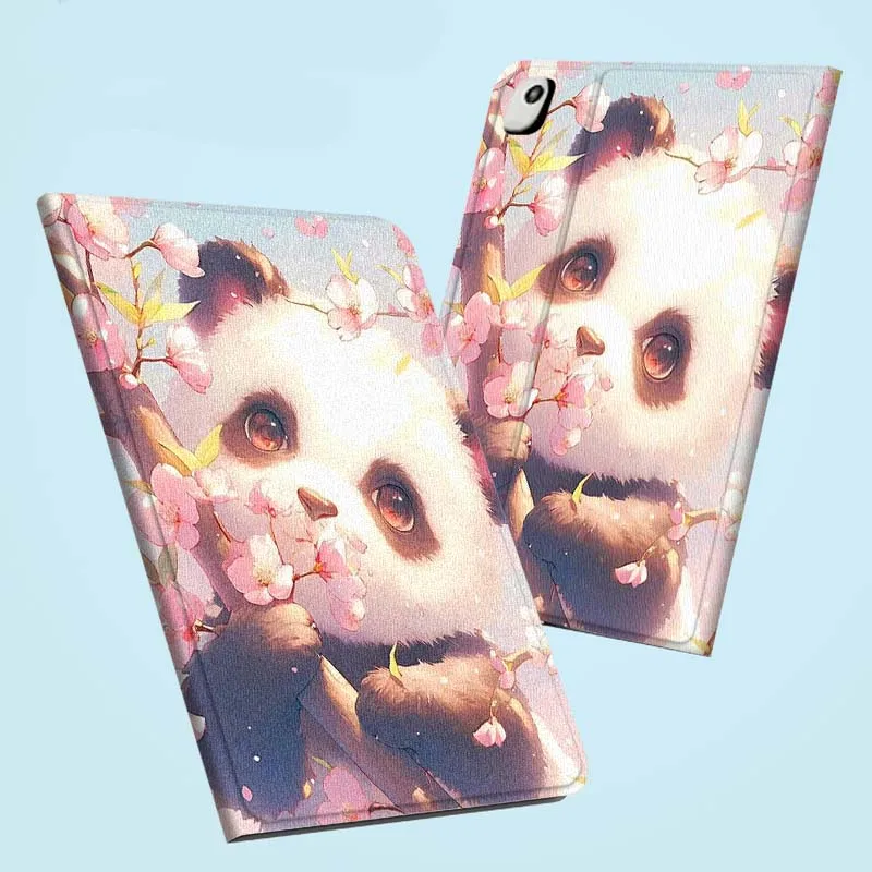 الباندا الفن الكرتون الساطع لباد برو الهواء Mini 2 3 4 5 6 7 7 8th 9th 10th 11th 10.2 9.7 10.5 10.9 11 12.9 13 حافظة كمبيوتر لوحي #2