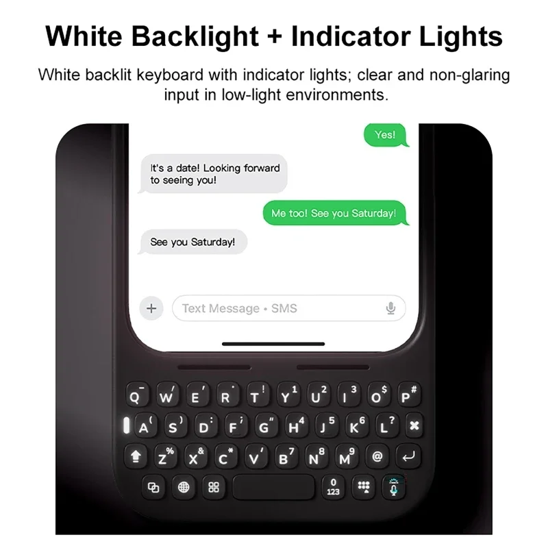 لوحات مفاتيح لهاتف IPhone16/17ProMAX حافظة هاتف الكل في واحد، 37 مفتاحًا للوحة المفاتيح المادية، ملمس BlackBerry، حافظات هواتف محمولة مغناطيسية