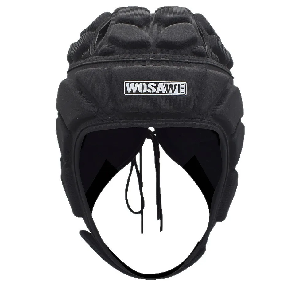 WOSAWE Soccer Goalkeeper Helmet Adjustable Goalie Head Guard Padded Rugby Football Headgear for Men Women